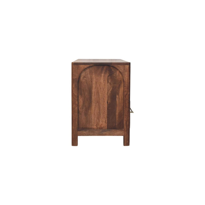 Solid Wood Arc-Line Media Console