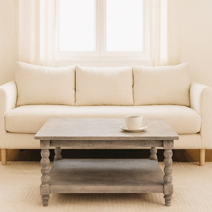 Solid Wood Barclay Acid Wash Coffee Table