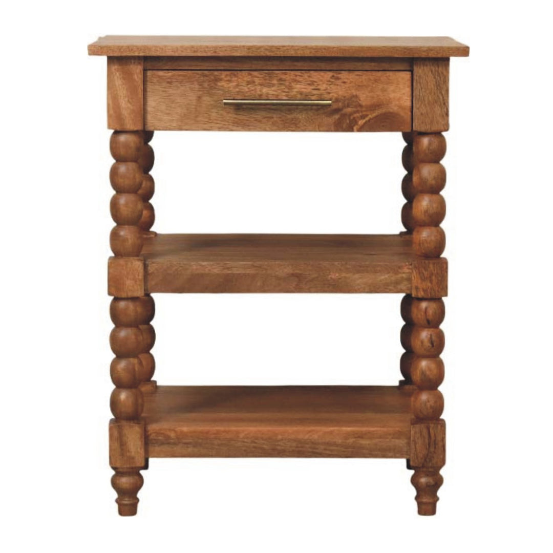 Solid Wood Barley Twist Side Table