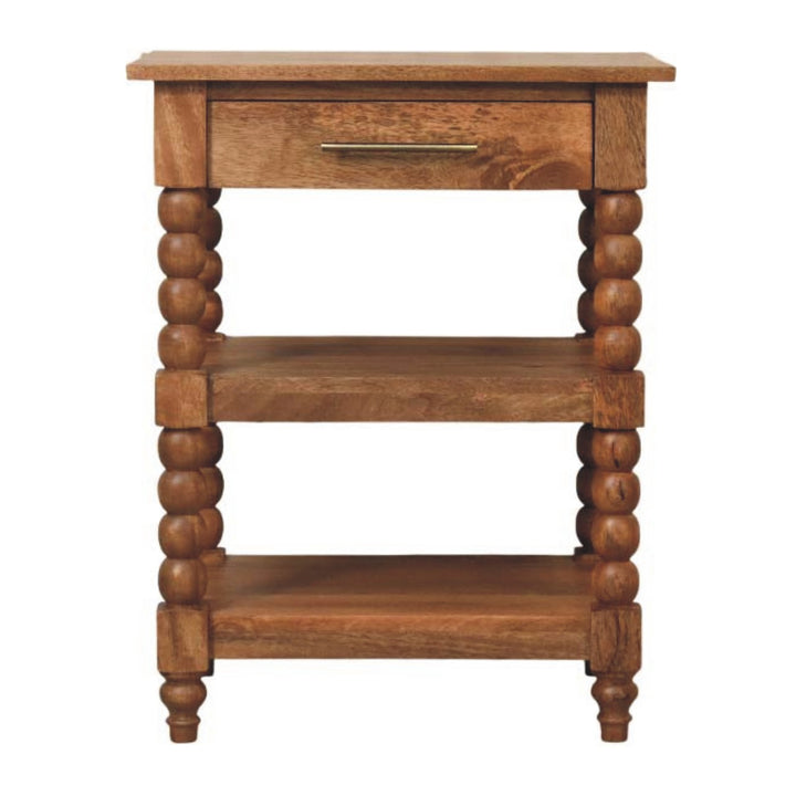 Solid Wood Barley Twist Side Table