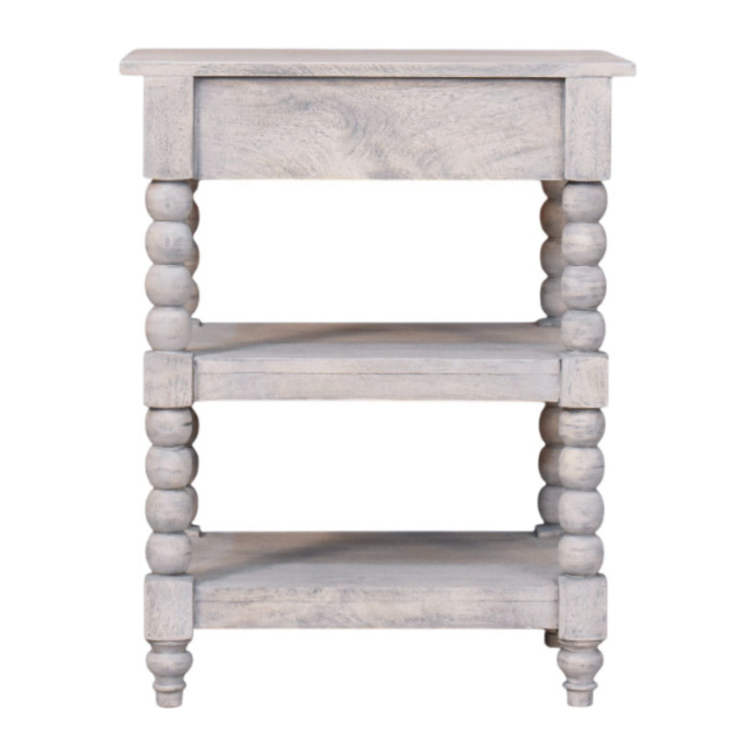 Solid Wood Barclay Acid Wash Side Table