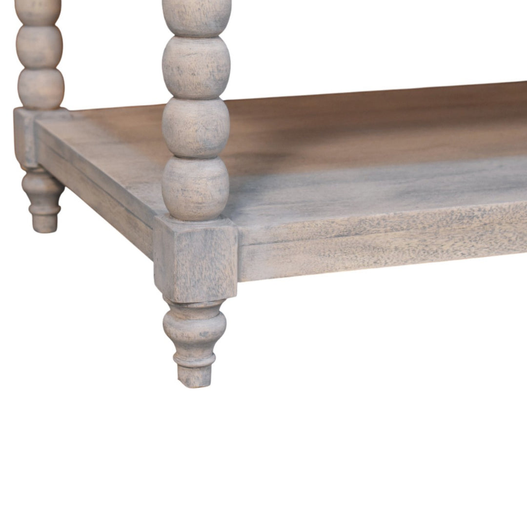 Solid Wood Ellsworth Spindle Coffee Table in Acid Wash