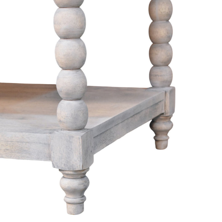 Solid Wood Ellsworth Spindle Coffee Table in Acid Wash
