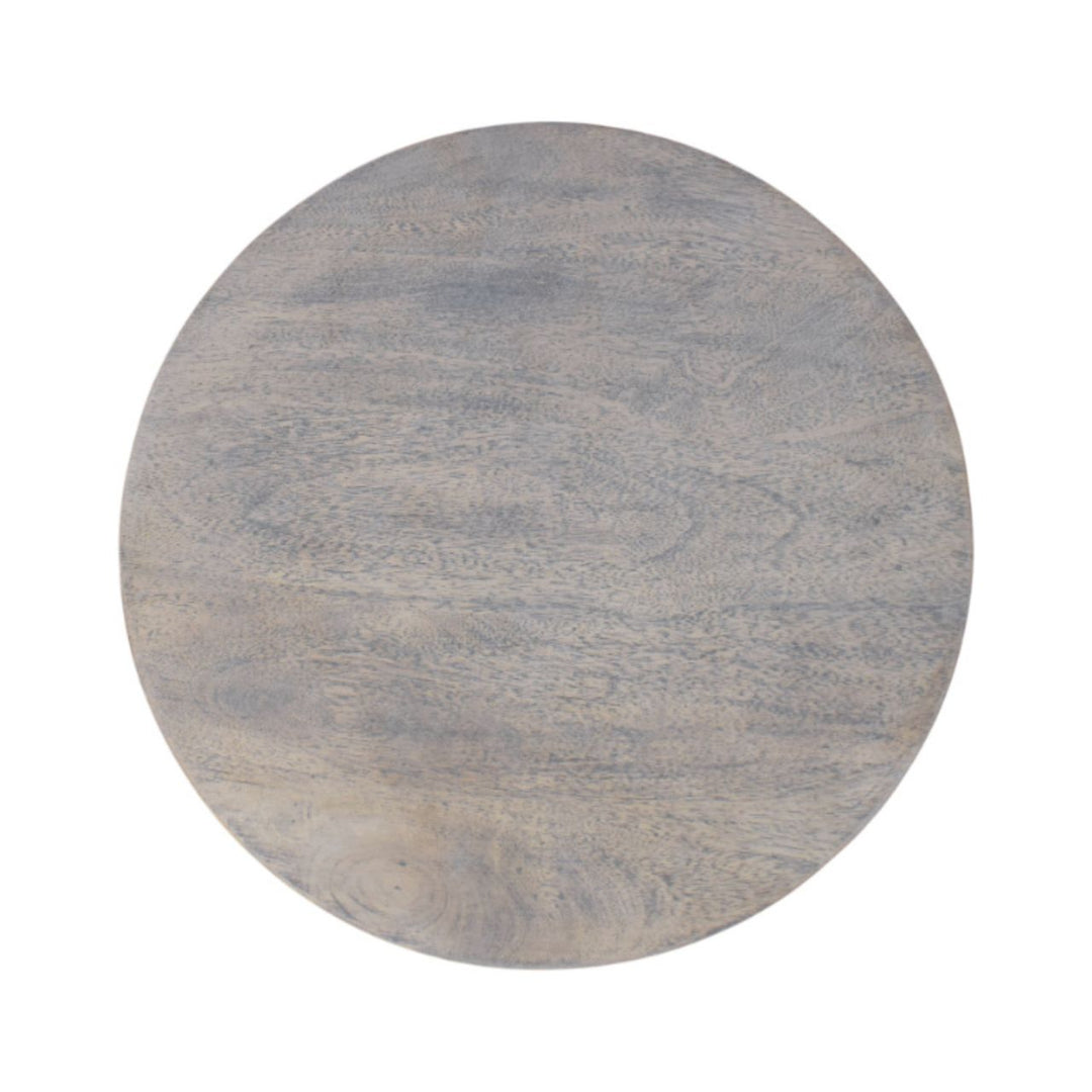 Solid Wood Ellsworth Round Side Table in Acid Wash