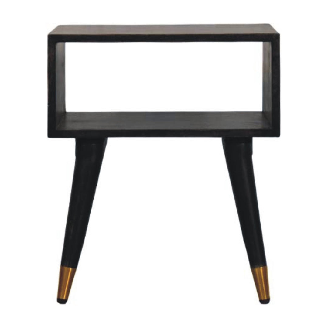 Solid Wood Mid-Century Open Bedside
