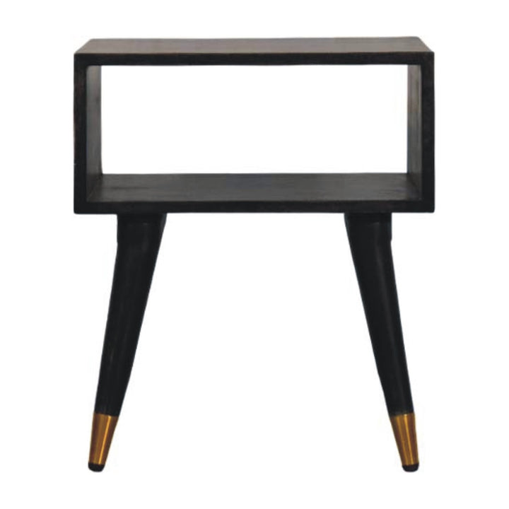 Solid Wood Mid-Century Open Bedside