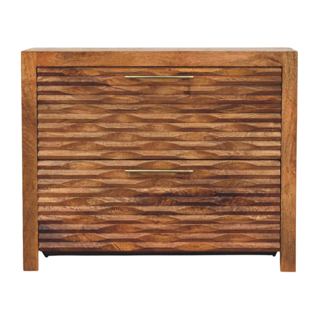 Artisan Furniture Solid Wood Amber Wavefront