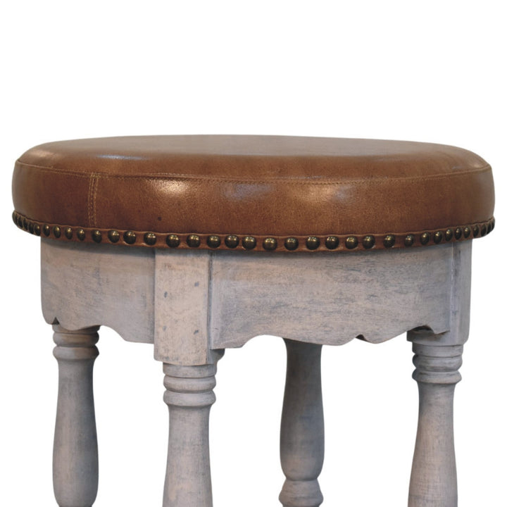 Artisan Furniture Solid Wood Rustic Charm Stool
