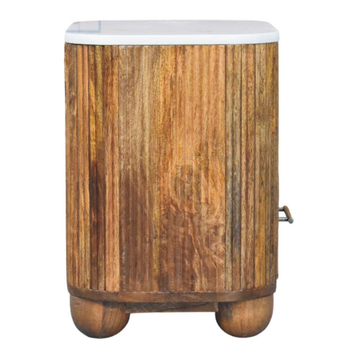 Artisan Furniture Solid Wood Beaumont Marble Bedside