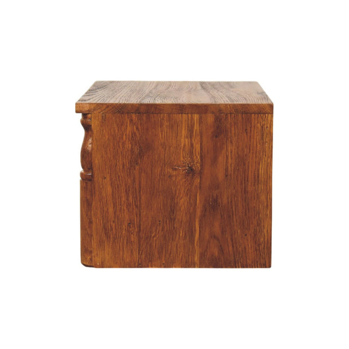 Artisan Furniture Solid Wood Turned Pillar Wall Nightstand