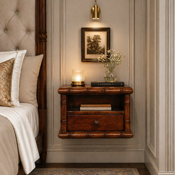 Bamboo Wall-Mounted Bedside