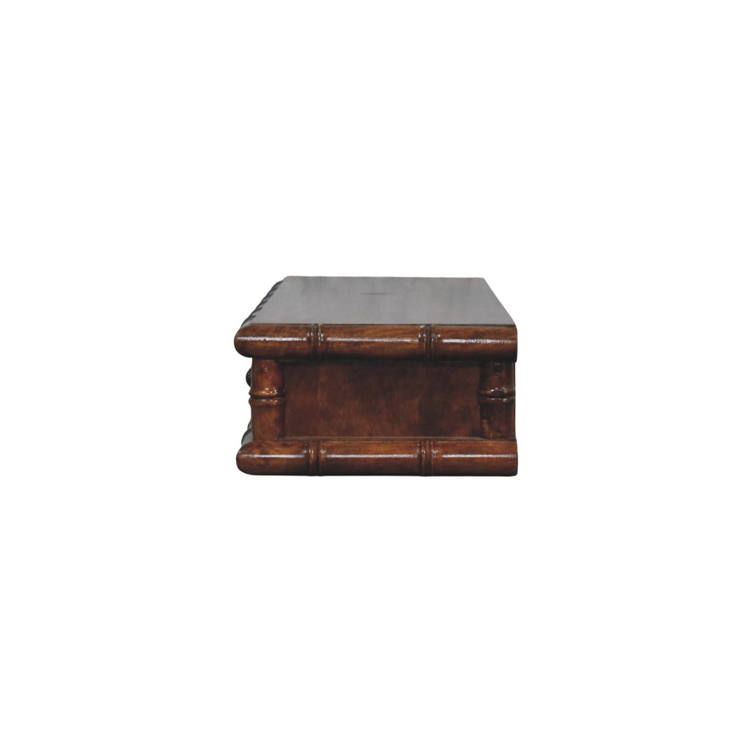Bamboo Two Drawer Console Table