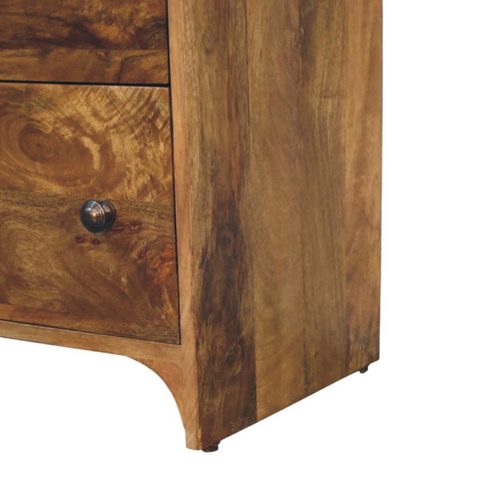 Solid Wood Scalloped Edge Chest