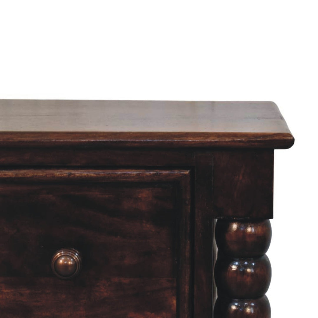 Solid Wood Spindle Duo Bedside