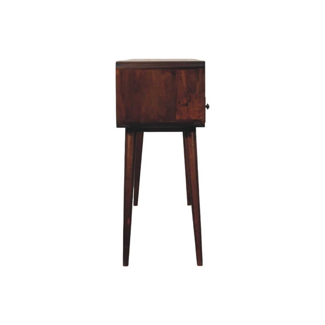 Solid Wood Three Drawer Console Table