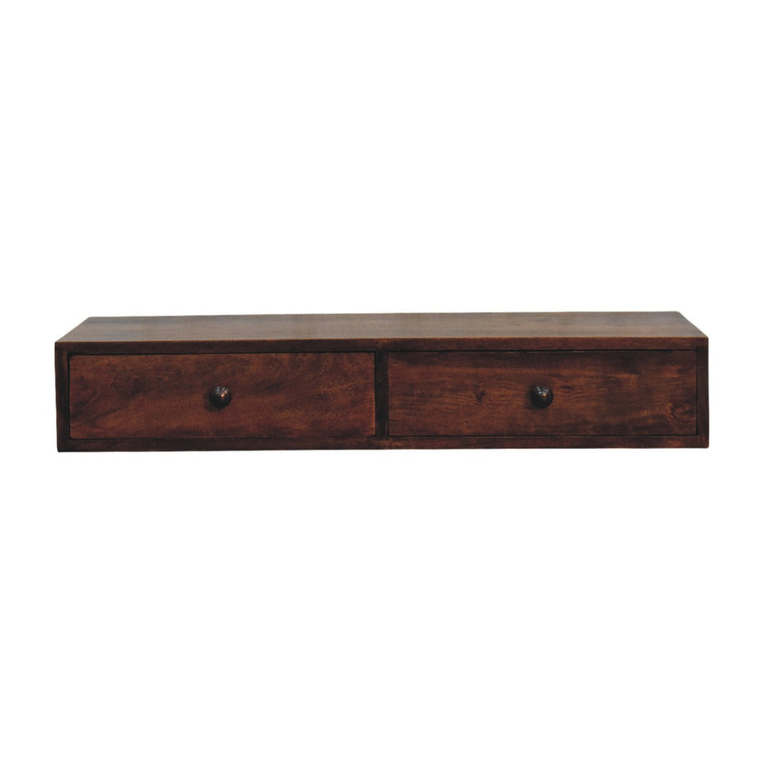 Solid Wood Roasted Almond Slim Console