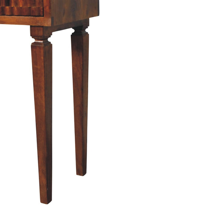 Solid Wood Cadiz Textured Console Table