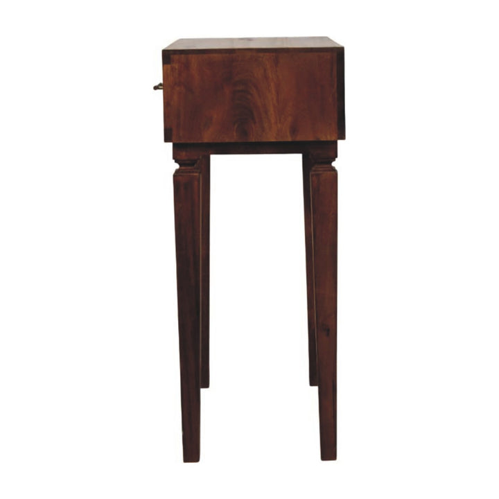Solid Wood Cadiz Textured Console Table