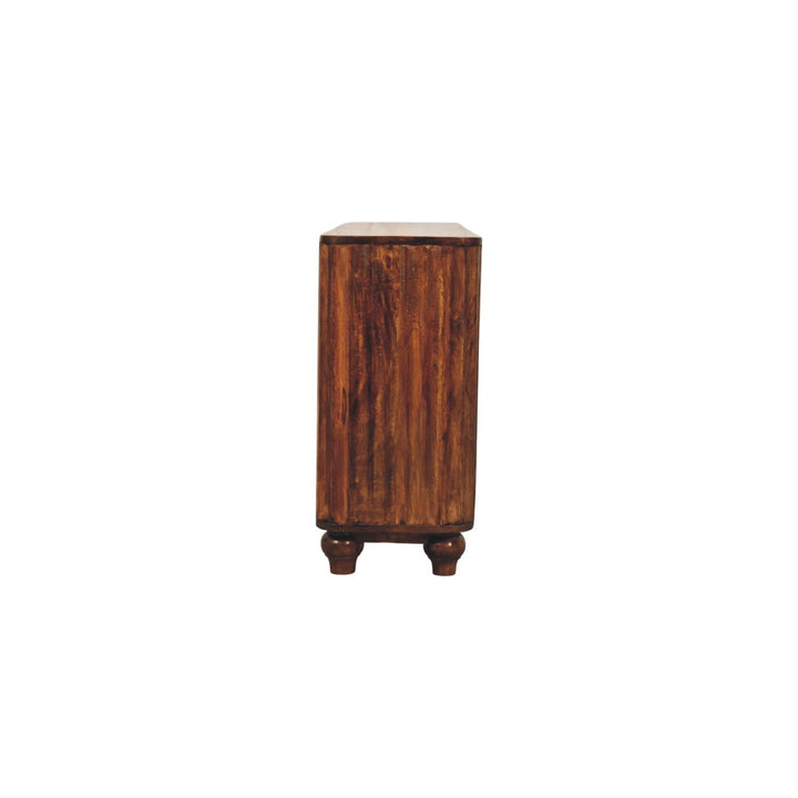 Solid Wood Chestnut Curve Sideboard