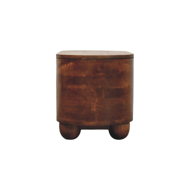 Solid Wood Loren Chestnut Storage Box Brown
