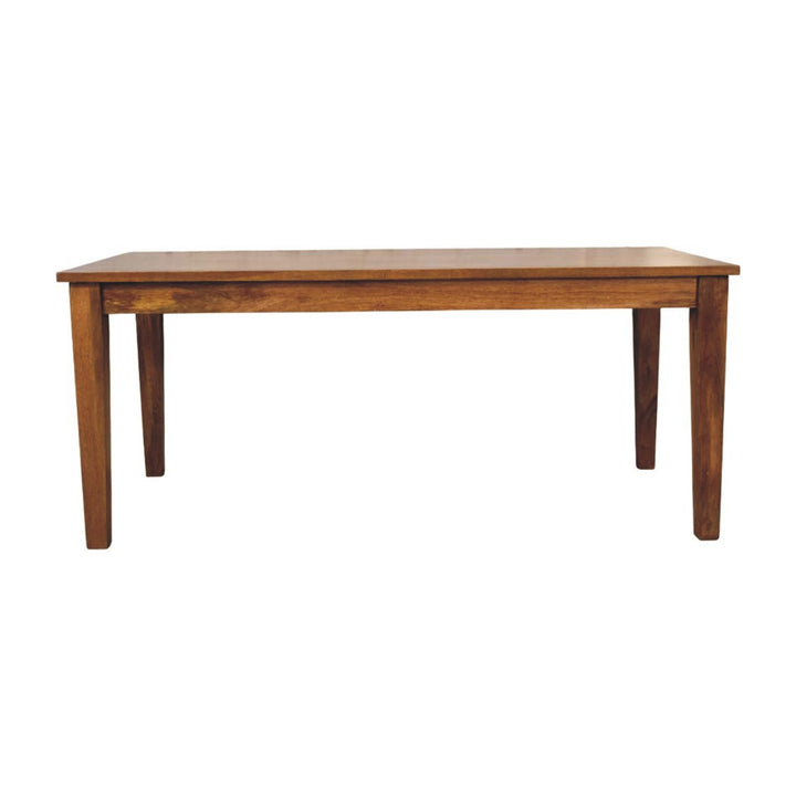 Solid Wood Classic Golden Teak Solid Wood Dining Table