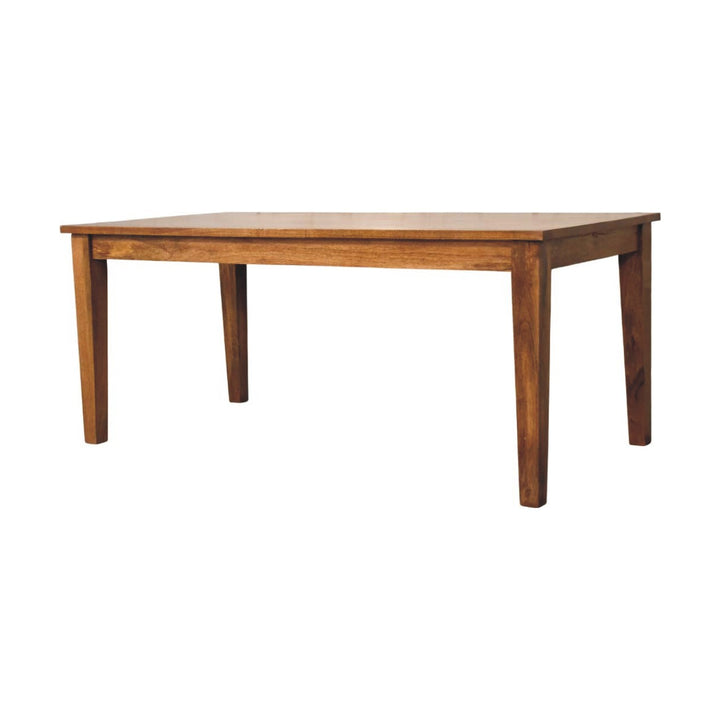 Solid Wood Classic Golden Teak Solid Wood Dining Table
