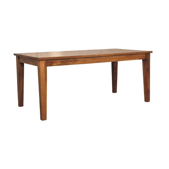 Solid Wood Classic Golden Teak Solid Wood Dining Table