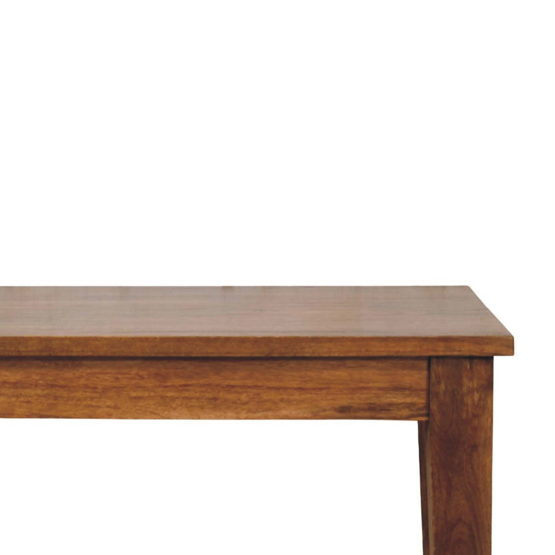 Solid Wood Classic Golden Teak Solid Wood Dining Table