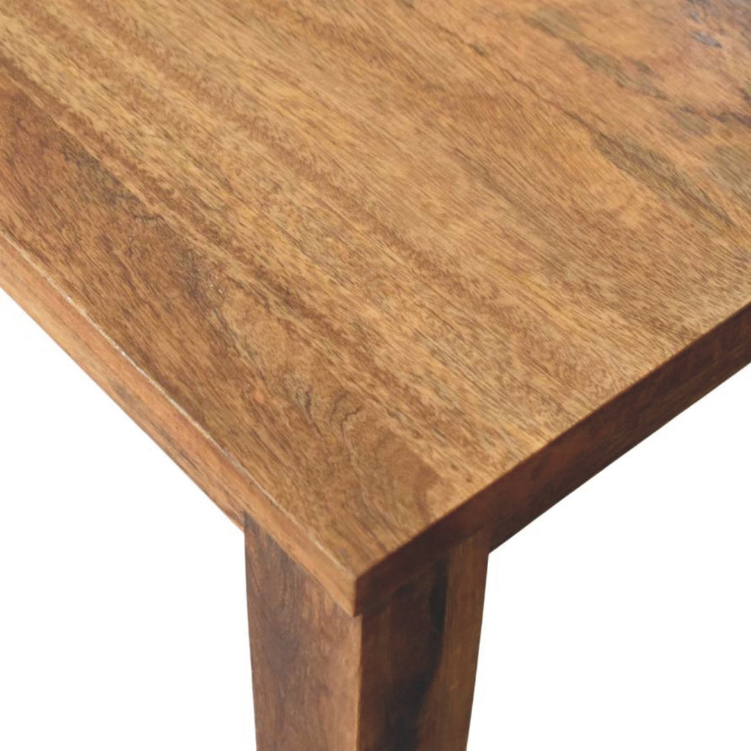 Solid Wood Classic Golden Teak Solid Wood Dining Table