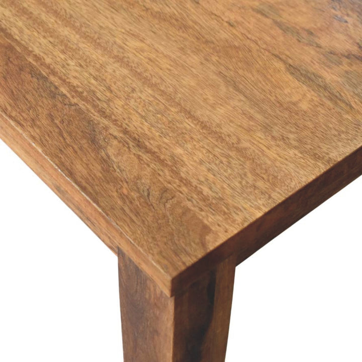Solid Wood Classic Golden Teak Solid Wood Dining Table