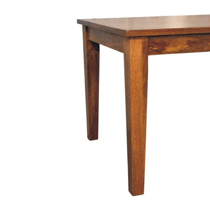 Solid Wood Classic Golden Teak Solid Wood Dining Table