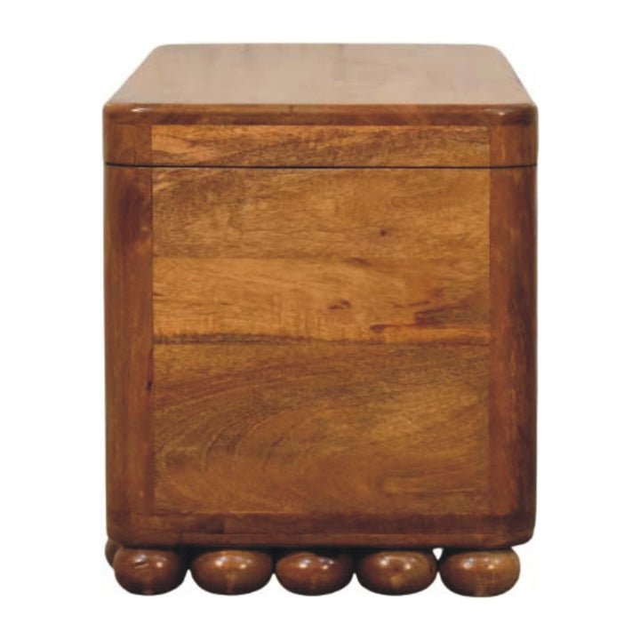 Solid Wood Bola Storage Trunk Bench