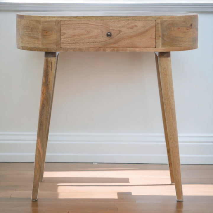 Albion Console, 1-Drawer, Nordic Legs, Light Brown