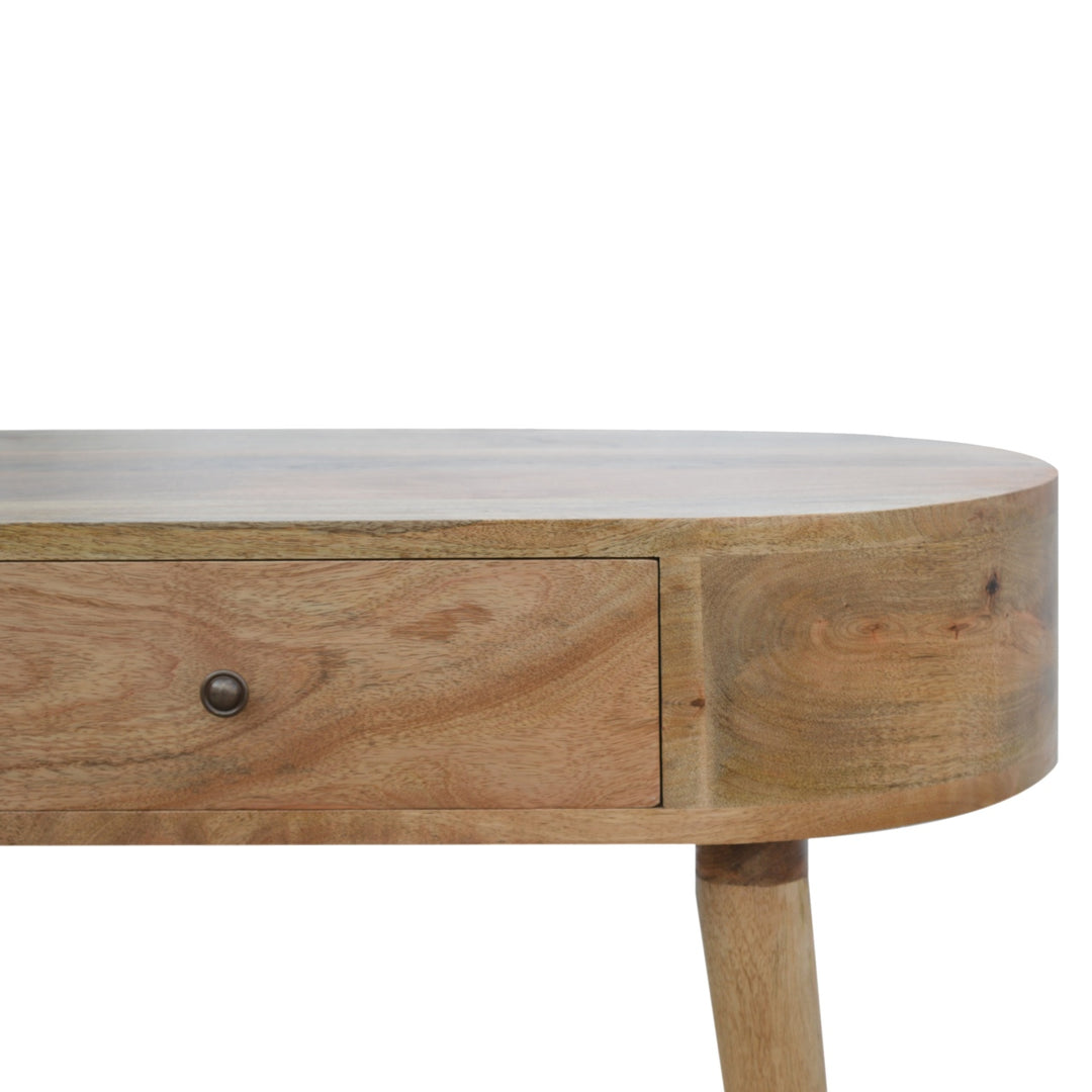 Albion Console, 1-Drawer, Nordic Legs, Light Brown