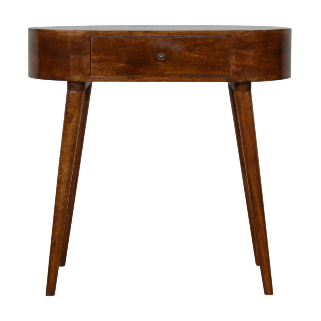 Solid Wood Albion Console, 1 Drawer, Chestnut, Brown