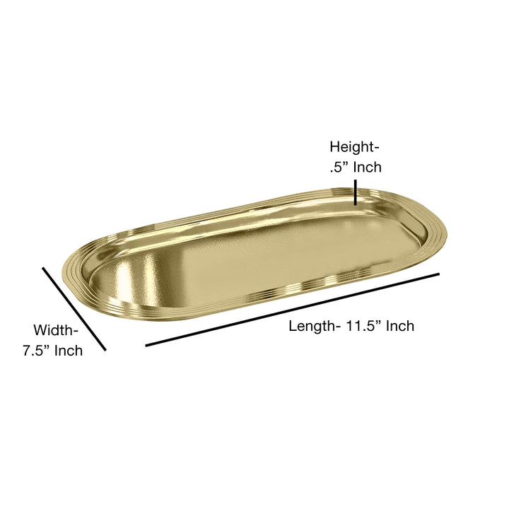Stainless Steel Storage Organizer Tray Bathroom Vanity Countertops,Closets, Dressers | Gold Finish