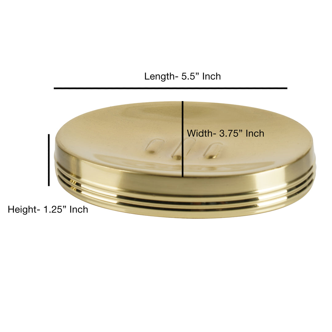 Soap Dish for Bathroom Counter,Shower & Kitchen | Gold Finish