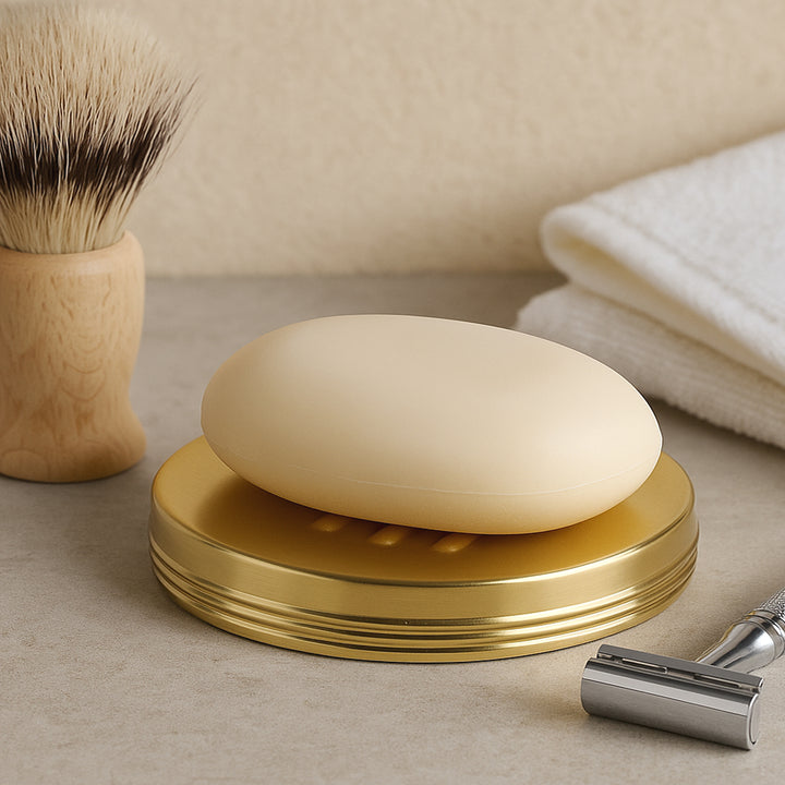 Soap Dish for Bathroom Counter,Shower & Kitchen | Gold Finish