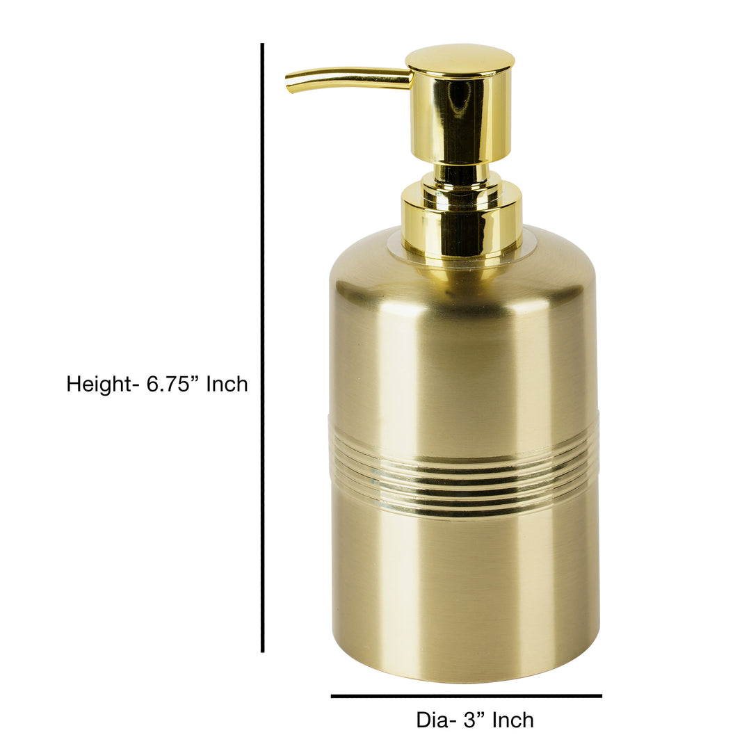Liquid Soap Dispenser Pump Bottle | Bathroom Vanity & Kitchen Sink,Holds Soap,Lotion & Sanitizer | Gold