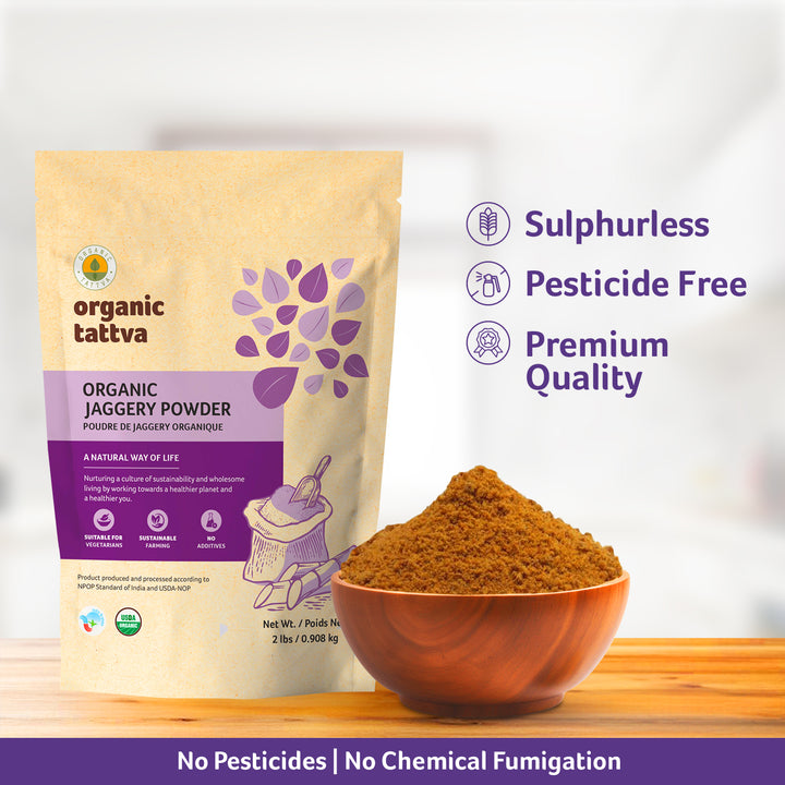 Organic Jaggery Powder 2 lbs Pack of 10