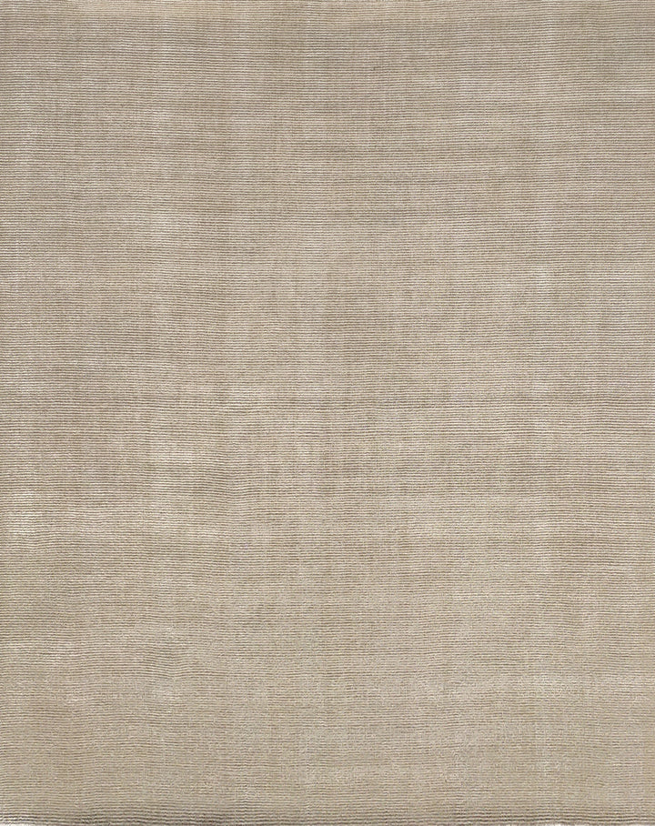 Area Rug | Beige Wool & Bamboo Silk Handloom Rug