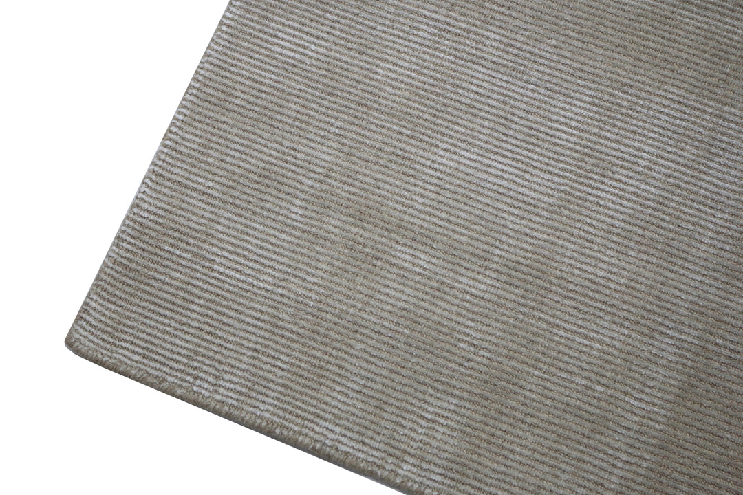 Area Rug | Beige Wool & Bamboo Silk Handloom Rug