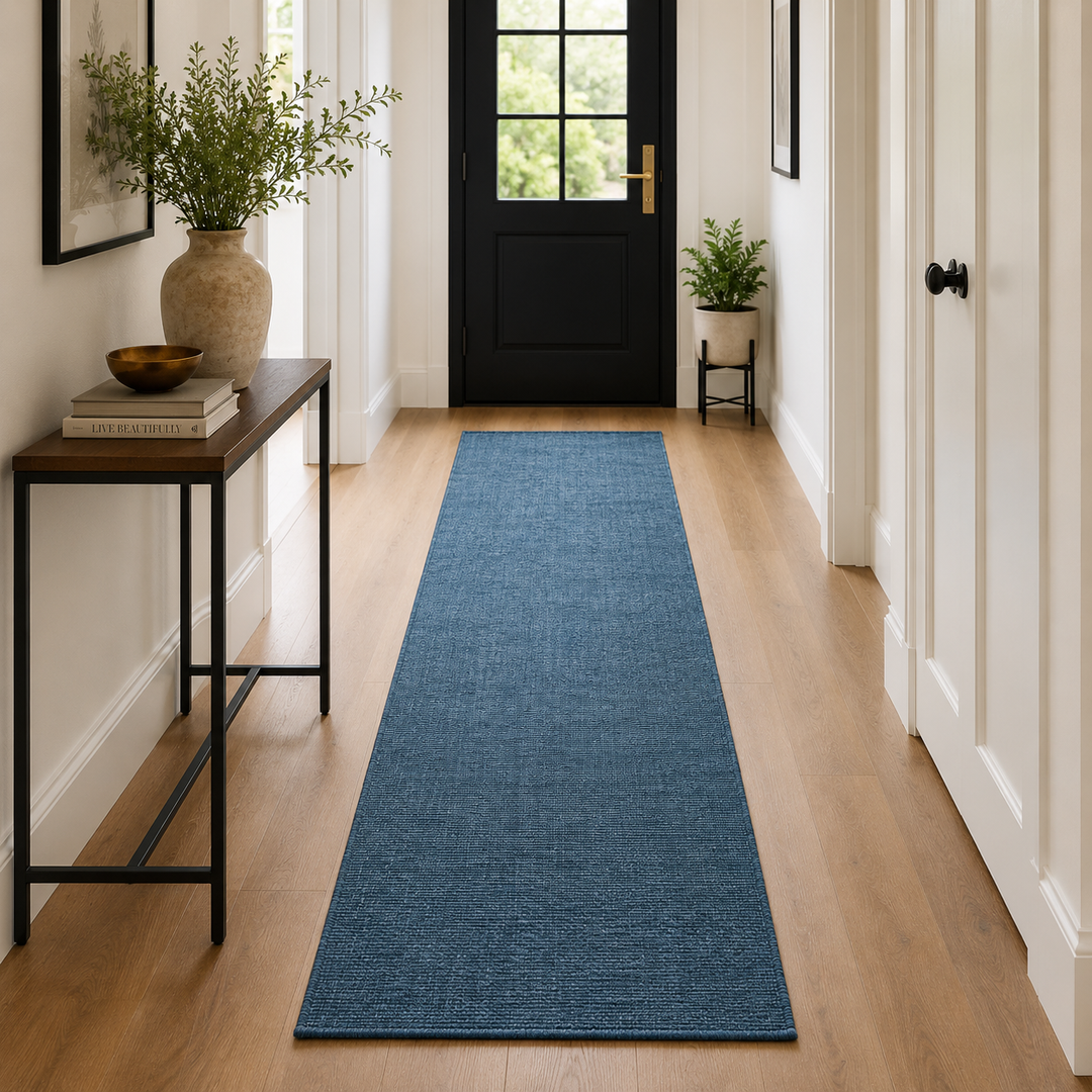 Area Rug | Dark Teal 100% Wool Handloom Rug