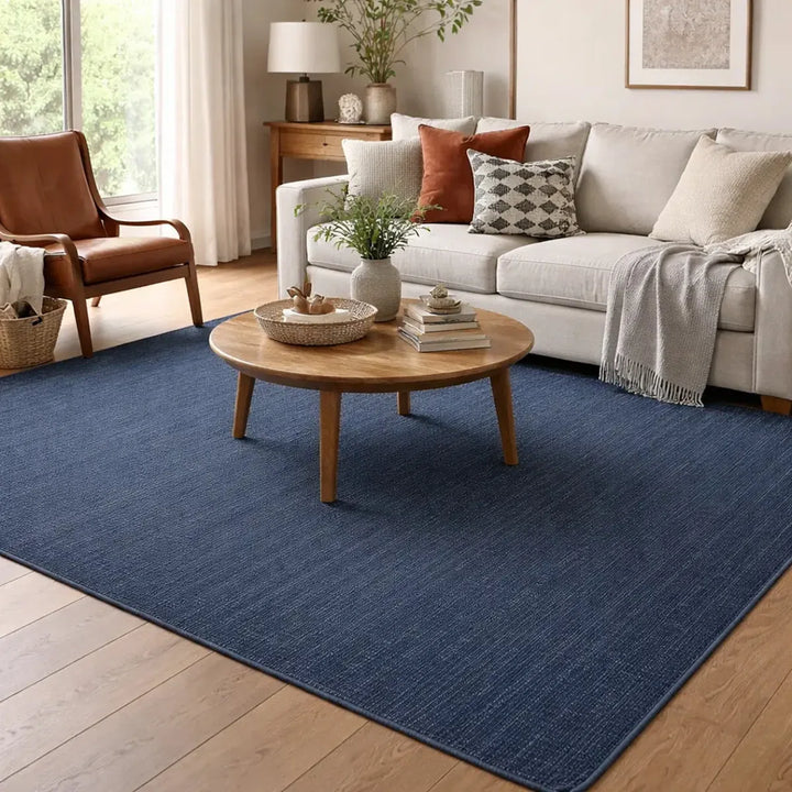 Area Rug | Dark Teal 100% Wool Handloom Rug