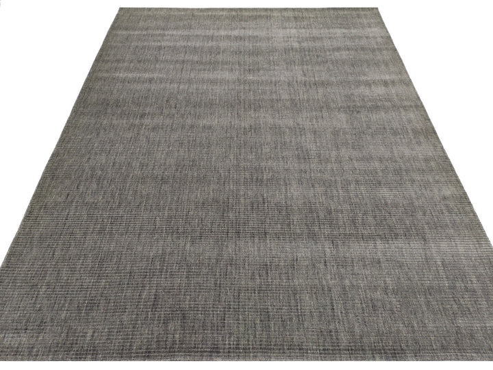 Area Rug | Dark Grey 100% Wool Handloom Rug