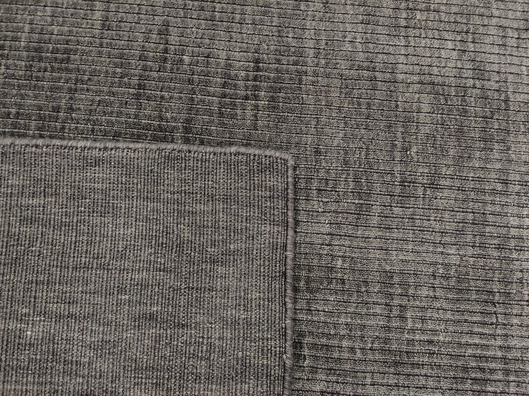 Area Rug | Dark Grey 100% Wool Handloom Rug