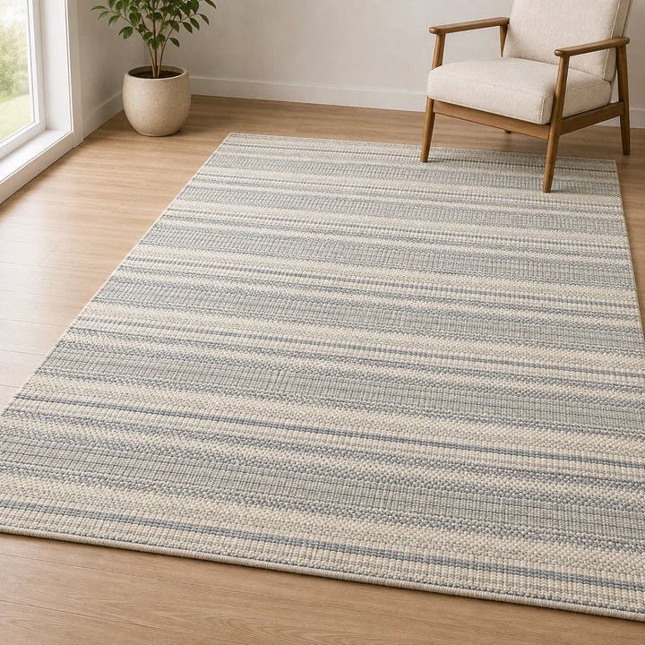 Area Rug | Grey 100% Wool Handloom Rug | 9mm