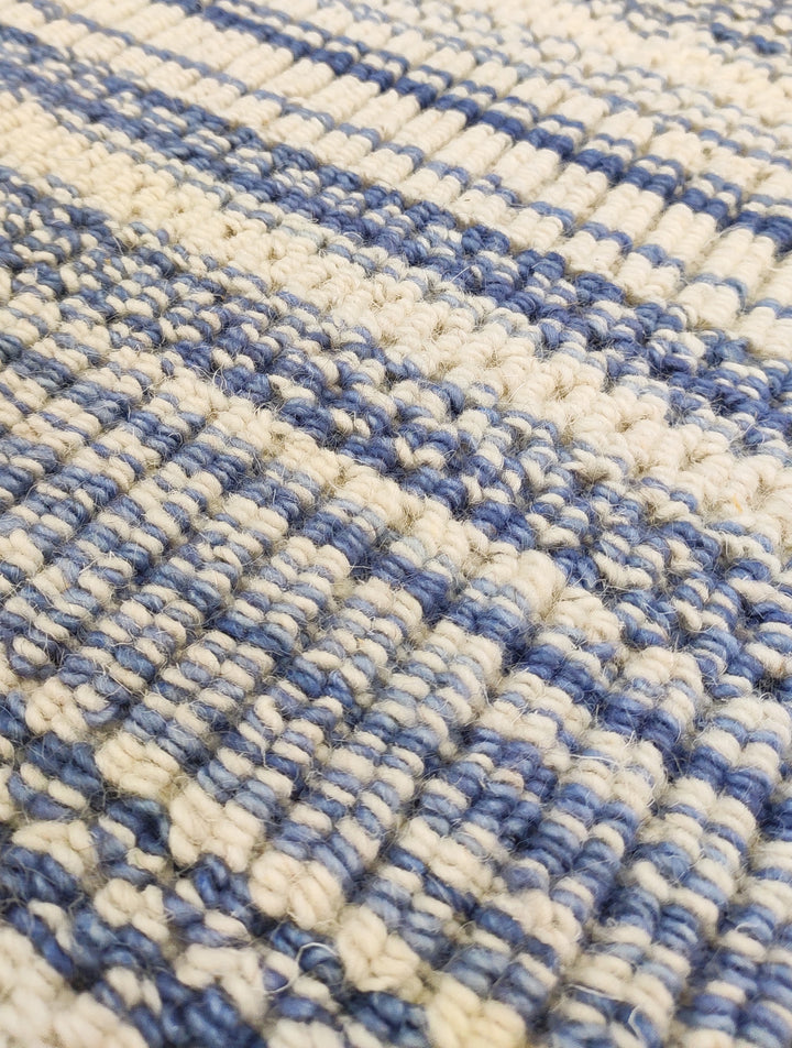 Area Rug | Blue 100% Wool Handloom Rug