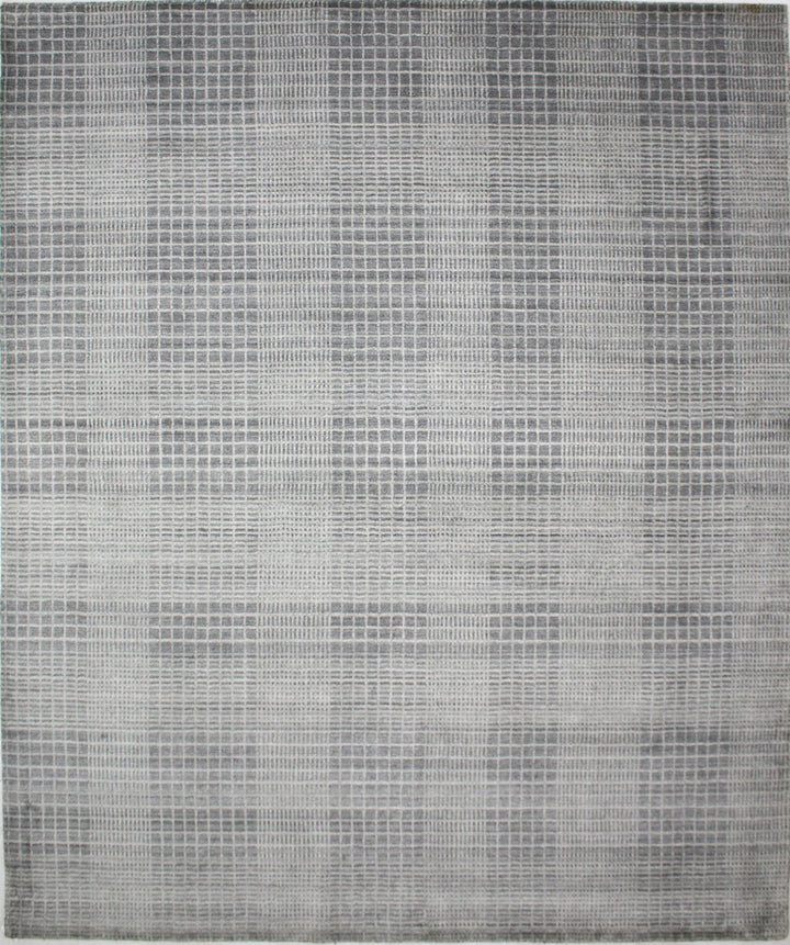 Area Rug | Lt. Grey  Wool & Bamboo Silk Handloom Rug