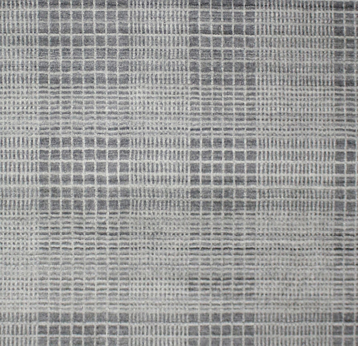 Area Rug | Lt. Grey  Wool & Bamboo Silk Handloom Rug
